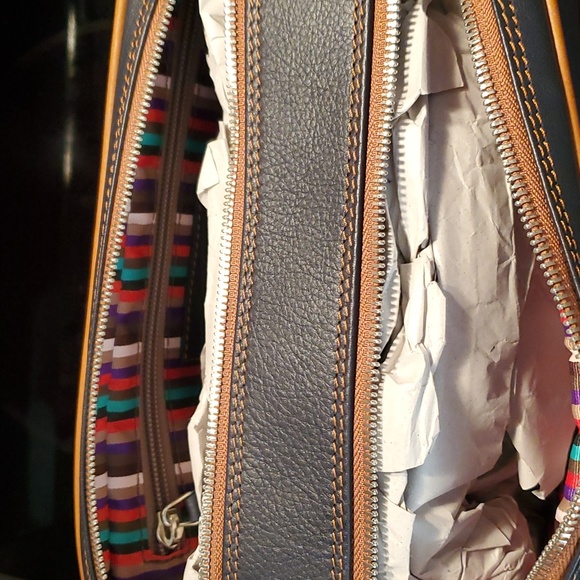 Royal Albartross Mens Shave Kit Dopp Kit Travel Bag Brown & Navy Leather… - Picture 5 of 9